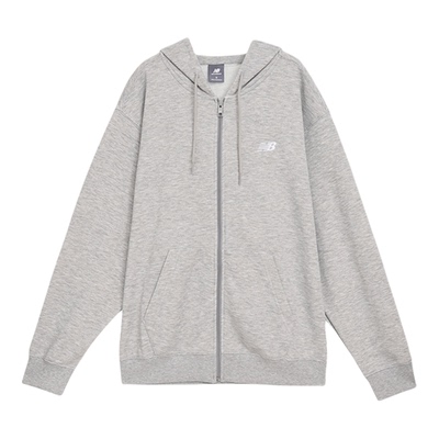 New Balance/NB正品新款男士连帽拉链简约透气针织夹克MJ41501-AG