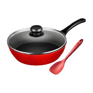 德国双立人28cm煎炒锅不粘锅厨房家用平底锅炒菜牛排锅煎蛋锅