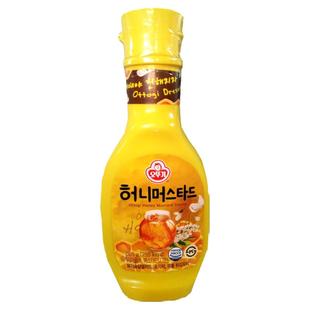 韩国进口芥末酱Ottogi不倒翁蜂蜜芥末酱265g炸鸡寿司蜂蜜芥末蘸酱