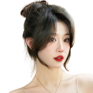 瑞家瑞士网八字刘海假发夏薄款女真发发片头顶遮白发高颅顶假发片