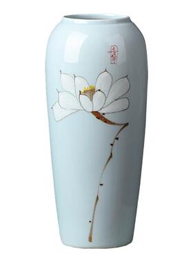 景德镇陶瓷手绘台面插花装饰品