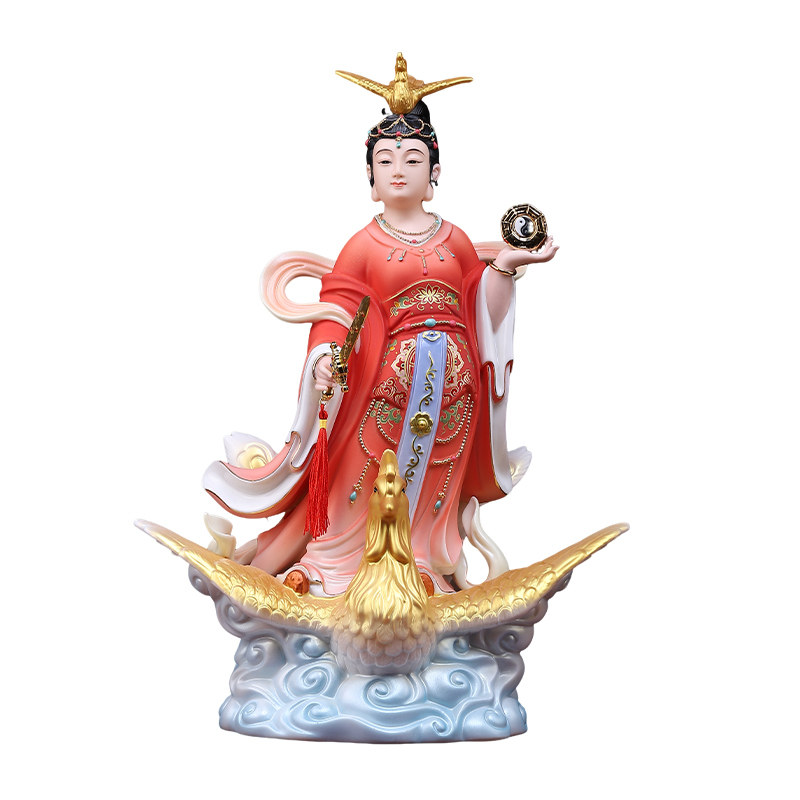 踏凤九天玄女神像九天圣母娘娘像