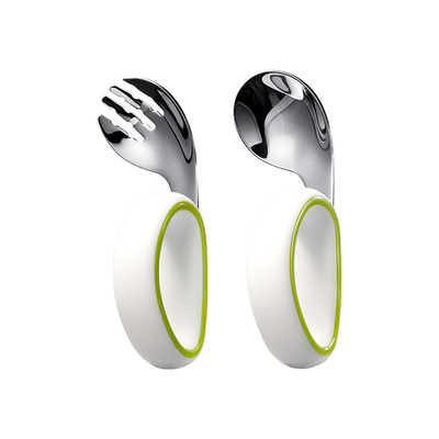 宝宝勺子婴儿学吃饭训练自主进食