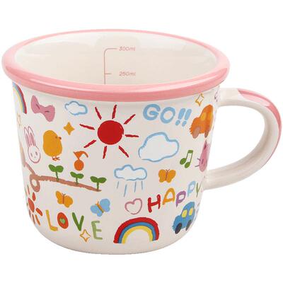 带刻度马克杯可爱儿童