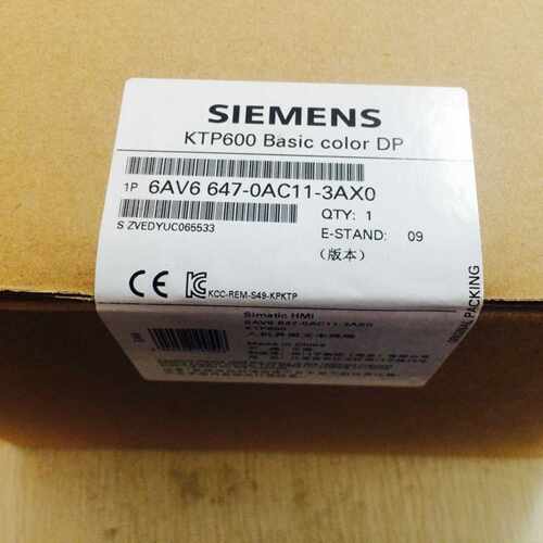 议价6AV6647-0AC11-3AX0西门子KTP600DP触摸屏 6AV6647-OAC11-3AX