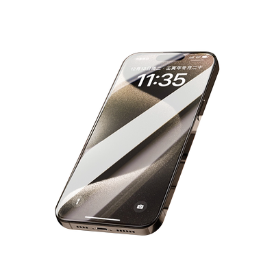 适用苹果15防窥钢化膜iiPhone13