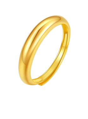 赛菲尔男女光圈足金戒指