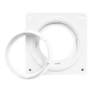 新风铝箔复合软管道方变圆法兰分风箱接口风口移动空调排风管接头