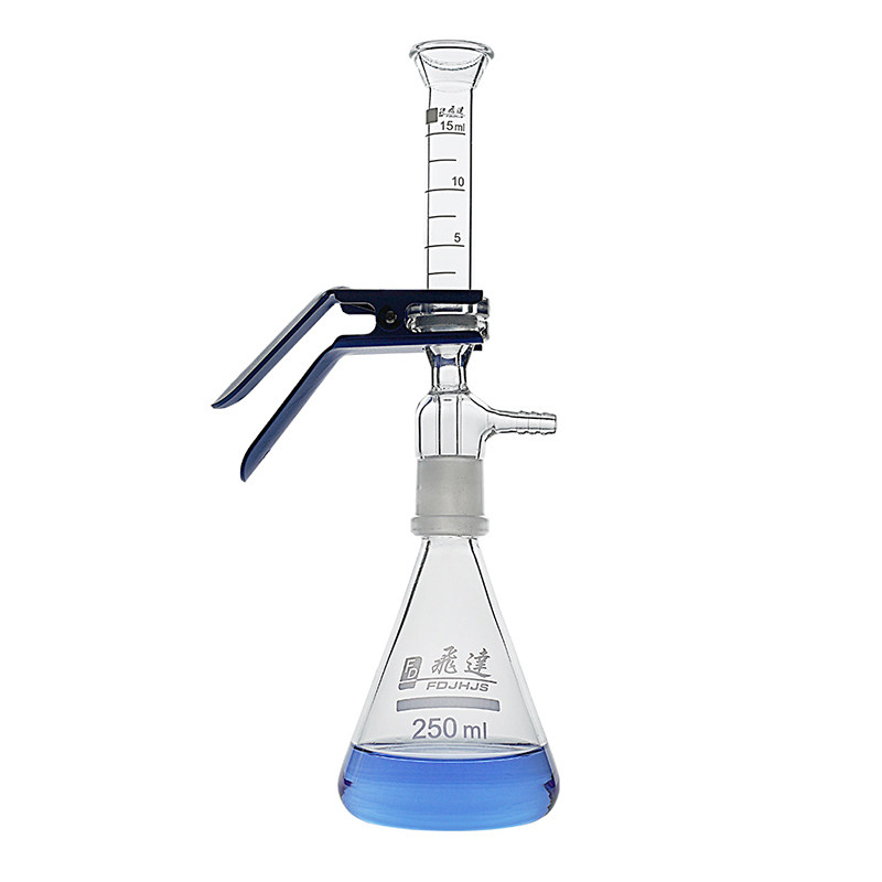 德滤实验室溶剂过滤器微量砂芯抽滤装置25/100ml滤杯滤膜25mm检测
