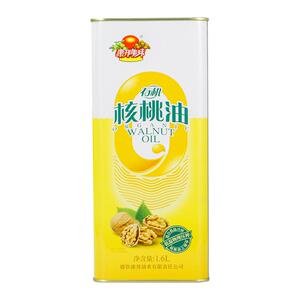 康邦美味低温冷榨有机核桃油铁罐礼盒1.6L