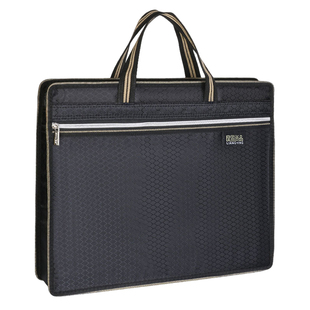 良盈尚品公文包男士手提文件袋资料档案时尚女牛津帆布文件包大容量防水拉链办公收纳公司会议LOGO定制公文袋