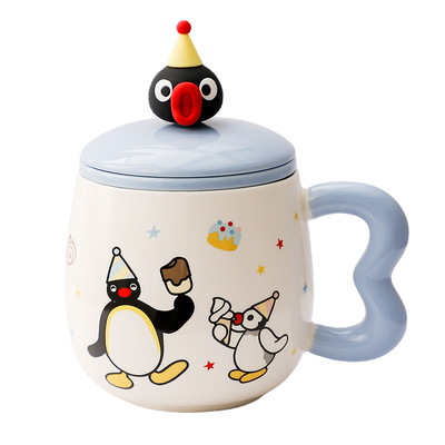 Pingu企鹅联名杯子带茶漏泡茶杯
