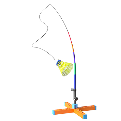 羽毛球单人训练器中老年锻炼运动