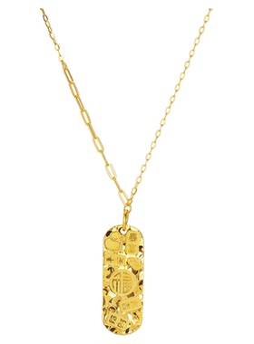 小版S925纯银~碎冰冰吉言项链~女