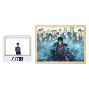 进击的巨人灯光画兵长利威尔艾伦动漫周边九大巨人二次元小夜灯画