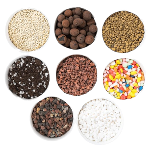 小白石子陶粒营养土彩石赤玉土鹿沼土火山石虹彩石泥炭土园艺配料