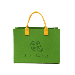 新款毛毡包定制企业LOGO手提包托特包通用旅行环保购物袋时尚女包