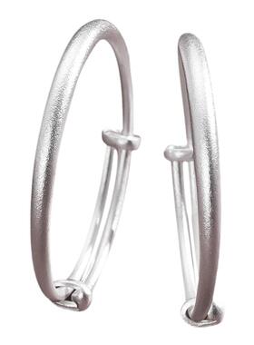 宝茉古法宝宝儿童款9999足银手镯