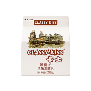 卡士酸奶活菌奶风味发酵乳200ml欧洲配方含5种活性益生菌早餐酸奶