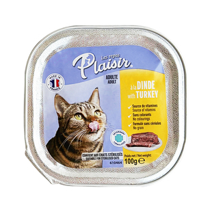 法国进口普莱喜Plaisir猫餐盒无谷成猫餐包营养餐包主食罐头湿粮