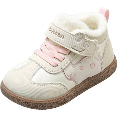 牧童宝宝软底面包鞋加绒学步鞋