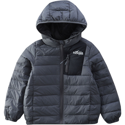 轻薄秋冬季连帽羽绒服白鸭绒外套