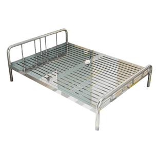 加厚304不锈钢床1.5米双人床1.8m现代简约卧室榻榻米床架单人铁艺