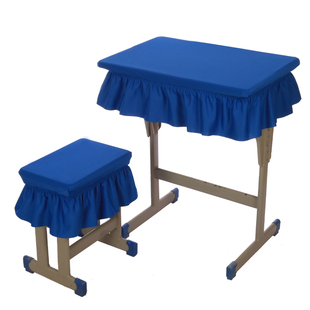 弹力中小学生桌布桌罩防水课桌套学习桌布课桌套单双人课桌布定做