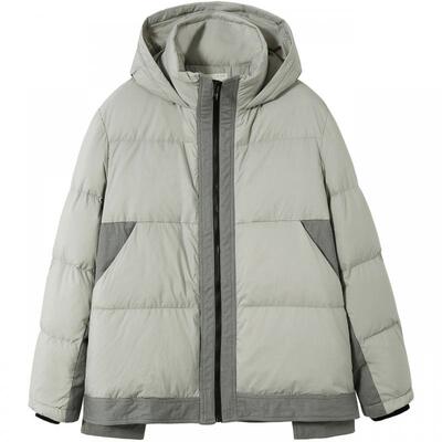 流石男装冬装高端休闲连帽2025年冬季户外短款羽绒服新款保暖外套