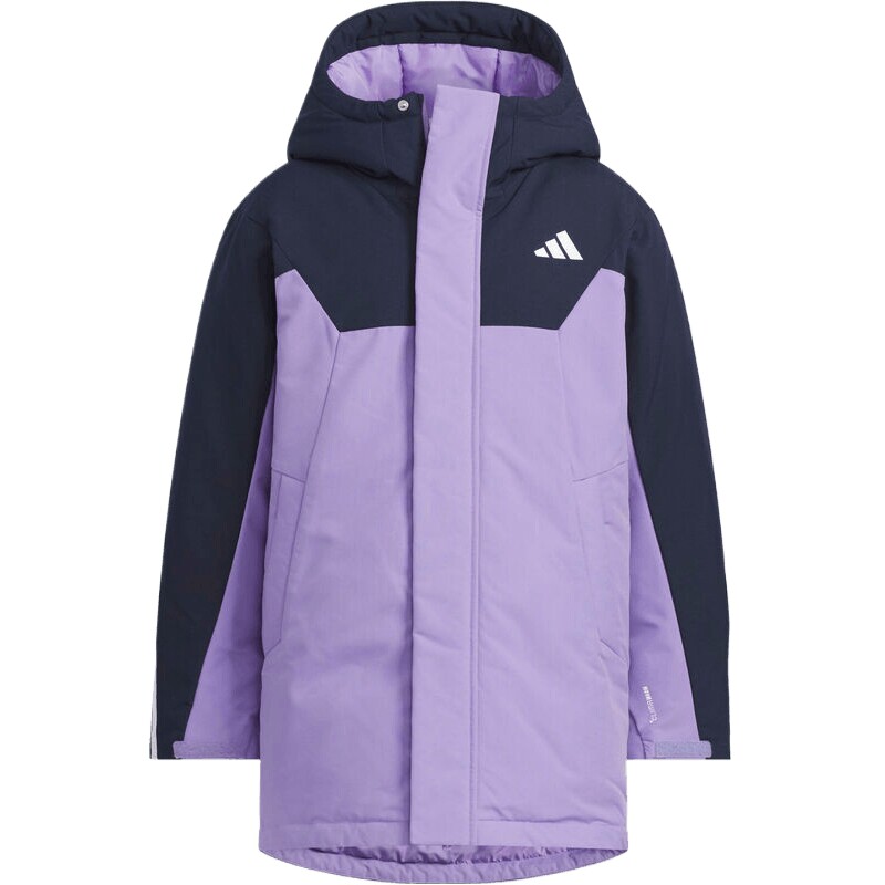 滔搏丨adidas阿迪达斯儿童保暖休闲运动连帽羽绒服外套KC5409