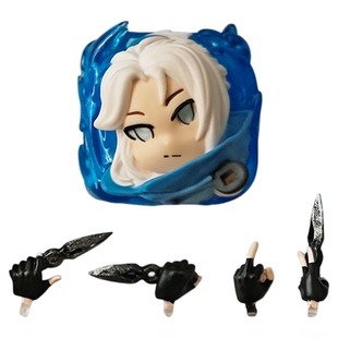 捷风手办键帽无畏契约多动作透光瓦罗兰特树脂个性机械键盘单颗