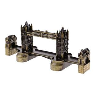 欧式英国旅游纪念品伦敦塔桥模型欧式泰晤士铁桥金属地标摆件包邮