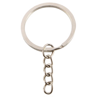 28mm钥匙圈4节链金属偏型钥匙链条玩偶汽车钥匙扣公仔diy饰品配件