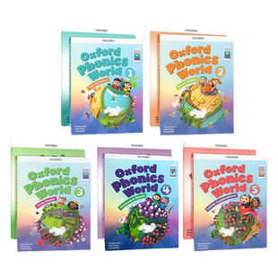 原版进口 新版 Oxford Phonics World含小程序OPW新版牛津自然拼读教材少儿英语全套零基础发音自然拼读发音规则表OPW教材