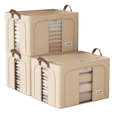 三开窗110L大容量衣物被子收纳箱