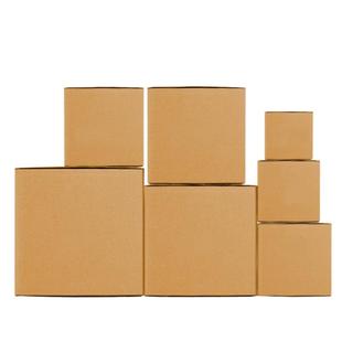 正方形纸箱批发定制快递发货装硬纸箱四方型半高打包小纸壳箱定做
