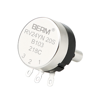 单圈碳膜电位器RV24YN20S B103 B502 1K 2K 5K 10K旋钮可调节电阻