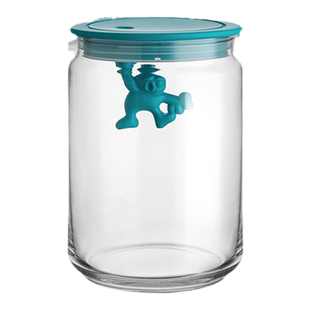 ALESSI艾烈希/gianni密封罐玻璃零食糖果厨房收纳大容量储物家用