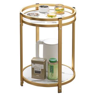 麻将台茶几双层棋牌室专用烟缸茶水架麻将桌边几茶水桌圆形置物架