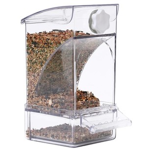 鹦鹉自动喂食器小鸟食盒谷壳分离新款自动下料外挂式防撒防溅专用