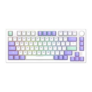 达尔优EK75客制化侧刻机械键盘gasket结构全键热插拔三模无线蓝牙