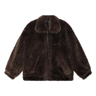 O'1WDC 「荒野贵族」美拉德宽松轻奢长毛皮草夹克