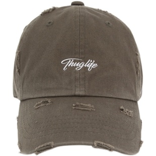 韩国代购Flipper棒球帽子男 秋冬遮阳做旧破洞韩版大号鸭舌帽潮女