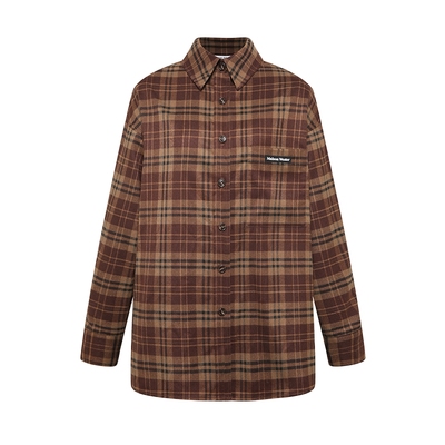 MaisonWester翻领格子衬衫