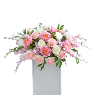 演讲台花仿真花假花酒店宴会演讲主席台发言台商务签到装饰绢花