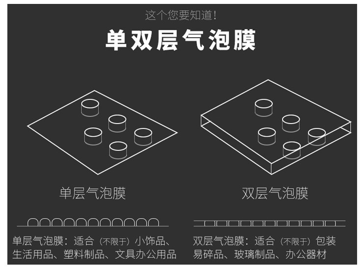 现货环保加厚批发全新料尺寸袋泡泡多款批发双层气泡气泡防震垫袋