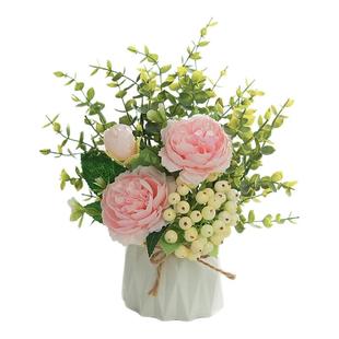 高档仿真花摆设装饰品假花花艺摆件客厅茶几餐桌高级感逼真小摆花