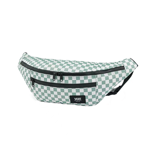 VANS范斯男女黑色棋盘格腰包运动休闲单肩斜跨背包VN0A2ZXXYTF