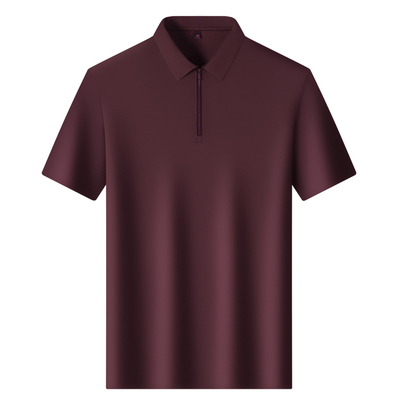 6A级40姆米100%纯桑蚕丝POLO衫男