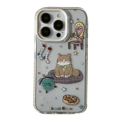 趣味卡通可爱小猫全包手机壳